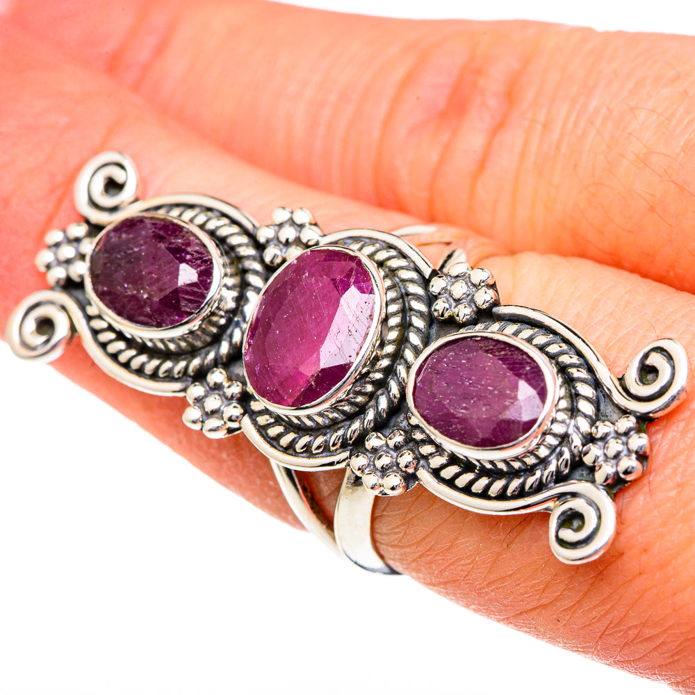 Ruby Rings handcrafted by Ana Silver Co - RING96715