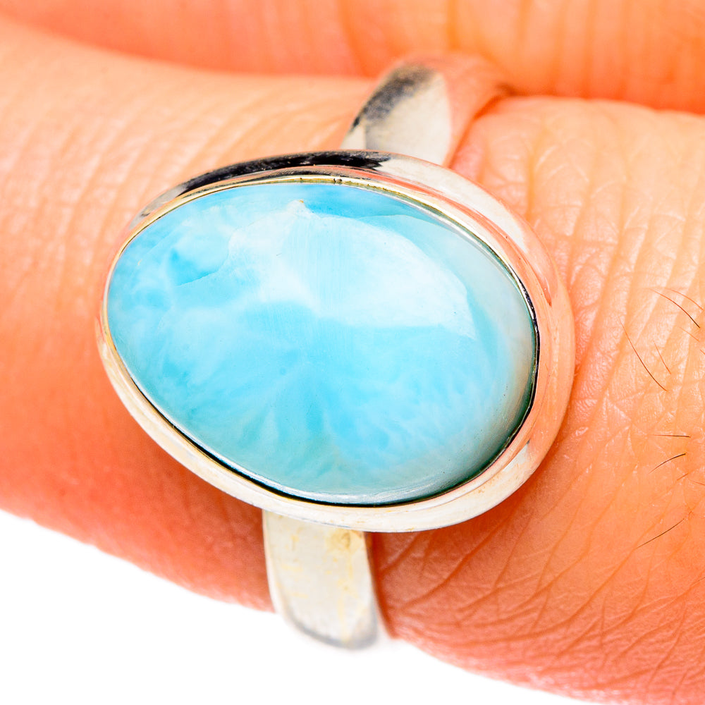 Larimar Rings handcrafted by Ana Silver Co - RING96727