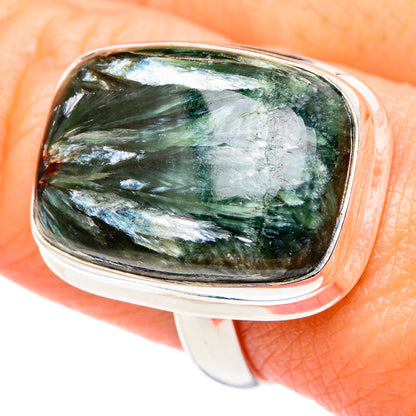 Seraphinite Rings handcrafted by Ana Silver Co - RING96728