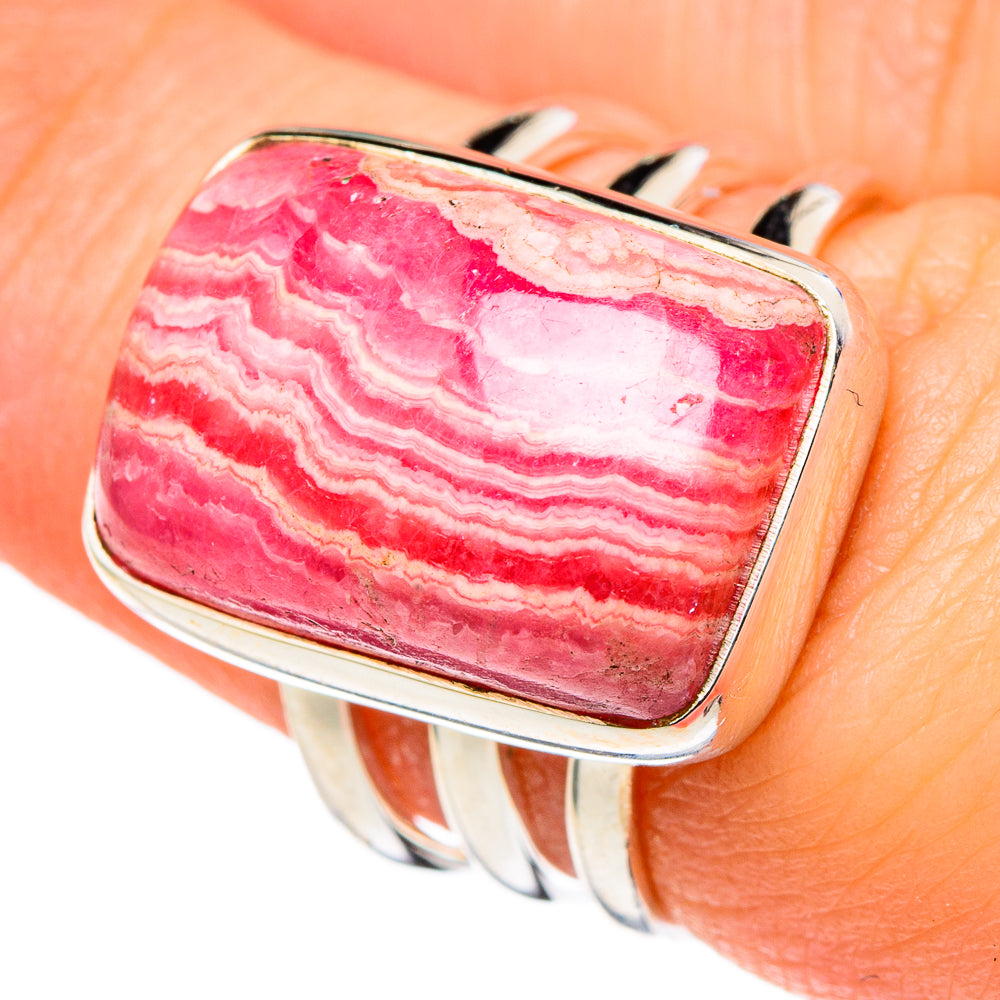 Rhodochrosite Rings handcrafted by Ana Silver Co - RING96735