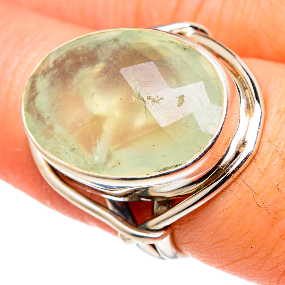 Prehnite Rings handcrafted by Ana Silver Co - RING96758