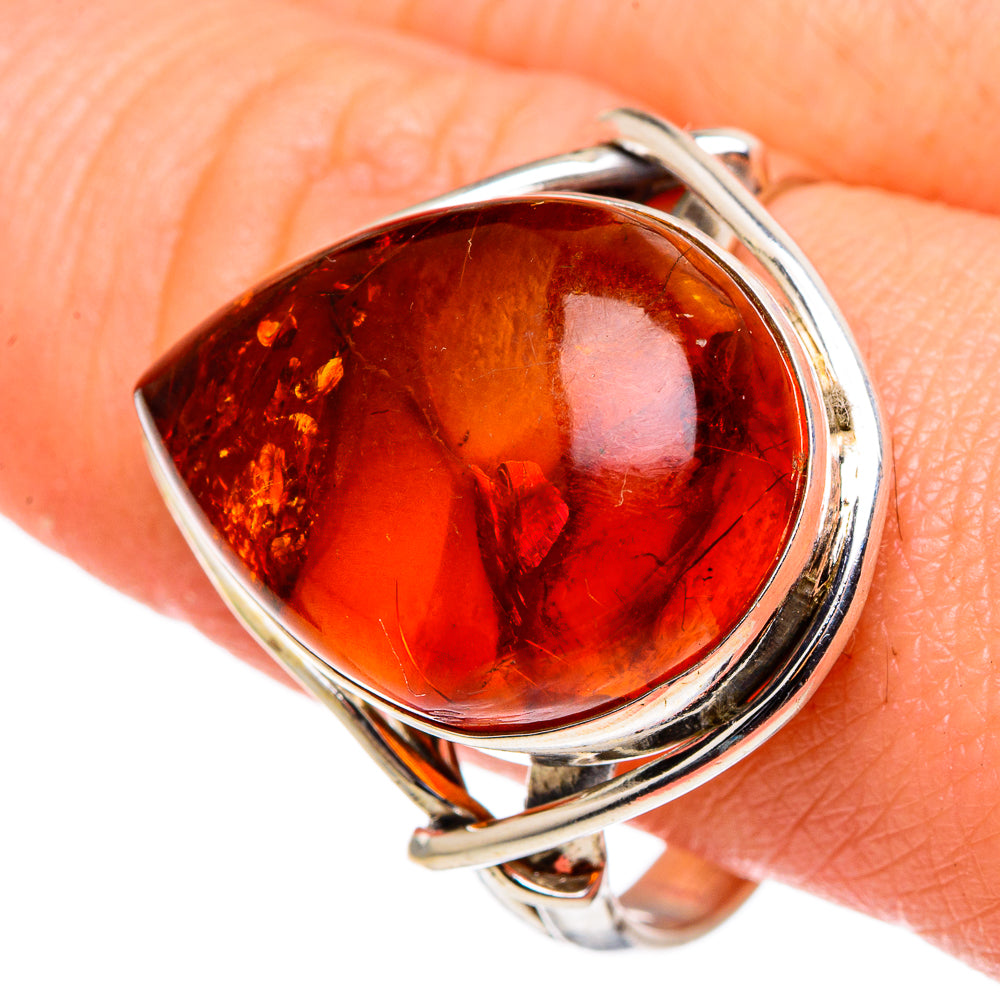 Baltic Amber Rings handcrafted by Ana Silver Co - RING96763
