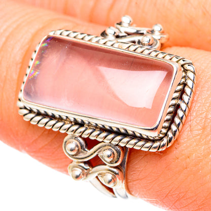 Rose Quartz Rings handcrafted by Ana Silver Co - RING96764