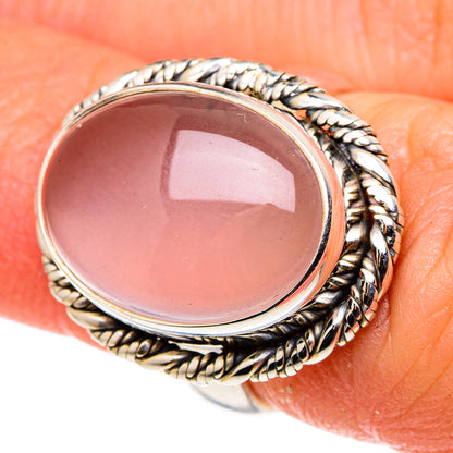 Rose Quartz Rings handcrafted by Ana Silver Co - RING96765