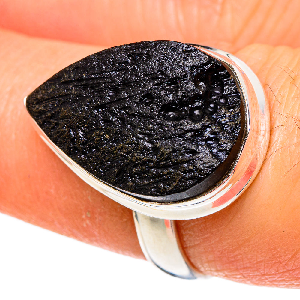 Tektite Rings handcrafted by Ana Silver Co - RING96776