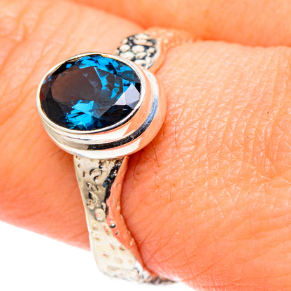 Blue Spinel Rings handcrafted by Ana Silver Co - RING96783