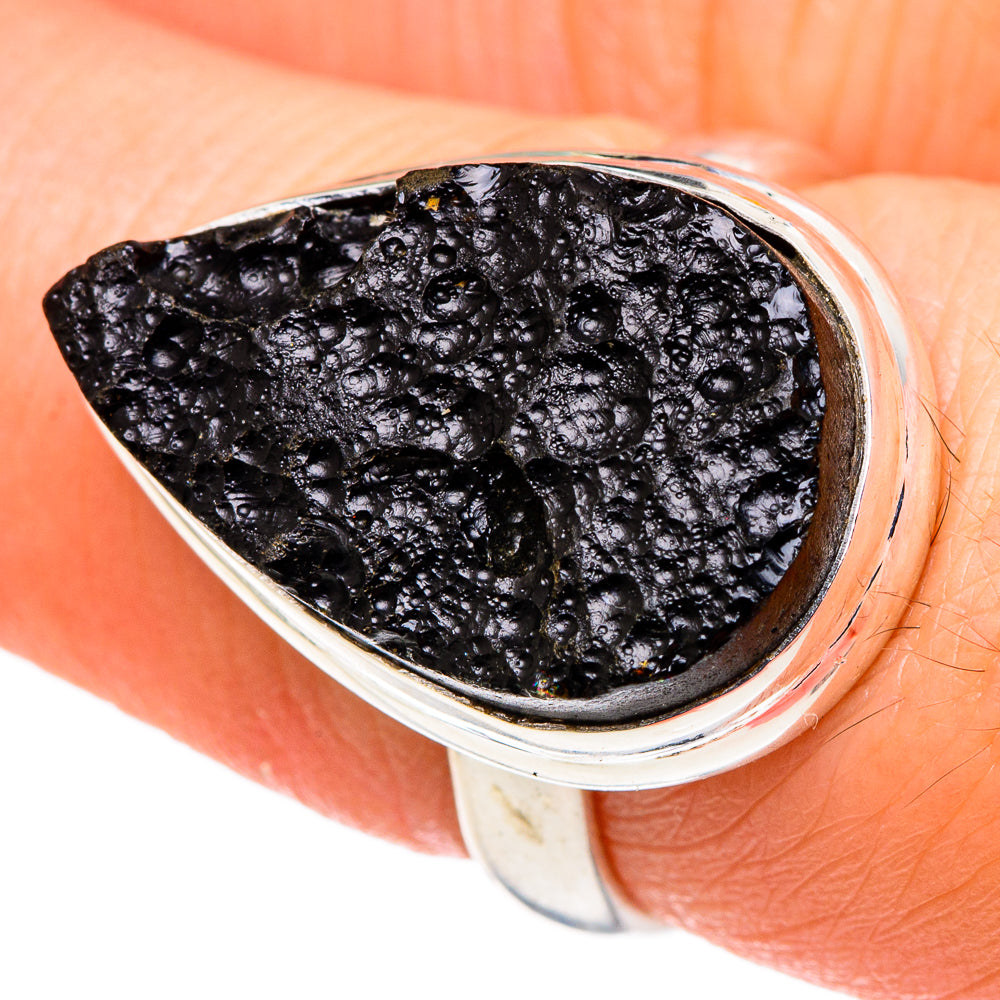 Tektite Rings handcrafted by Ana Silver Co - RING96805