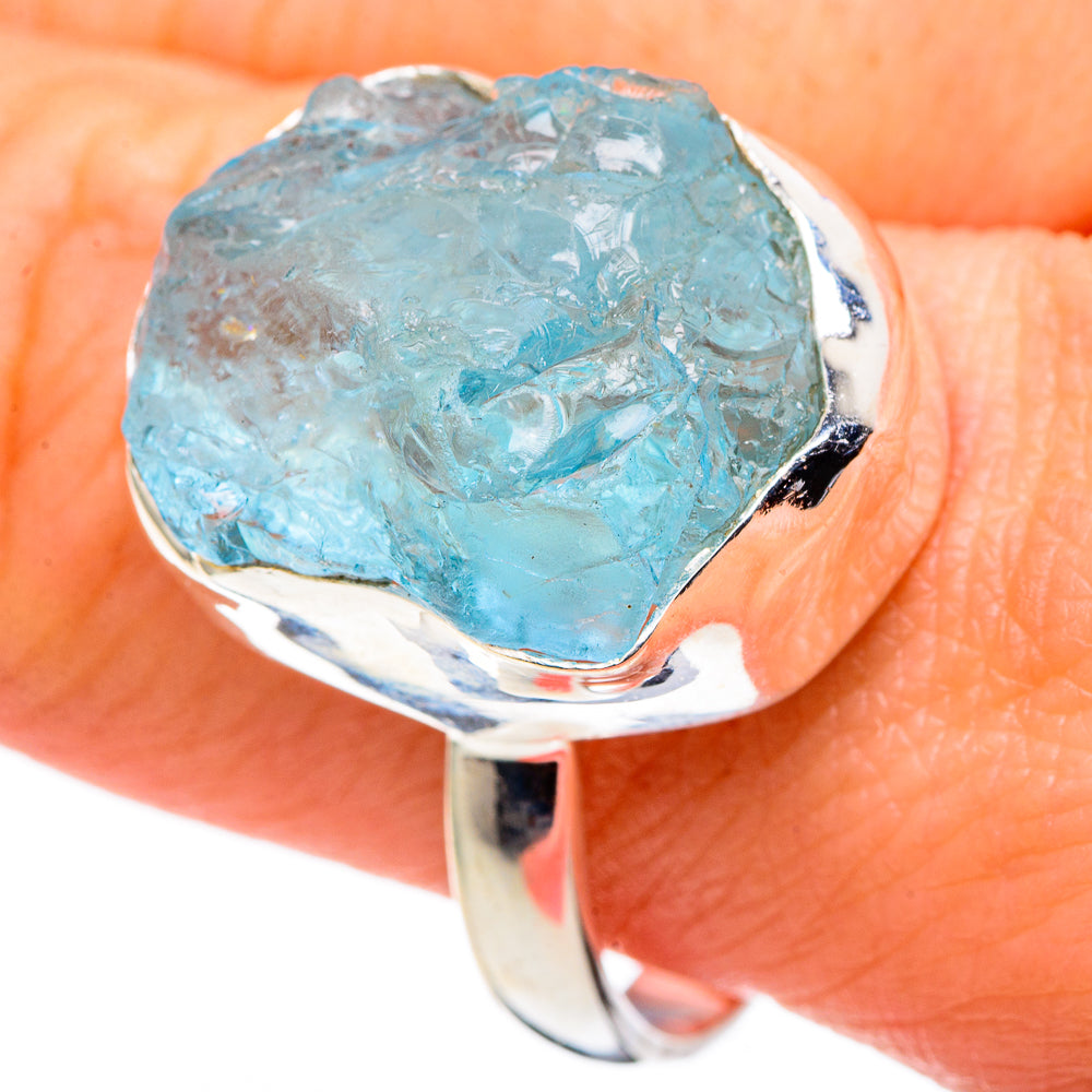 Aquamarine Rings handcrafted by Ana Silver Co - RING96808