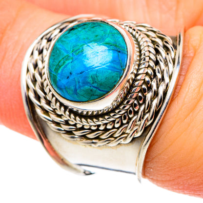 Chrysocolla Rings handcrafted by Ana Silver Co - RING96810