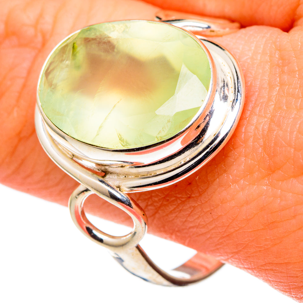 Prehnite Rings handcrafted by Ana Silver Co - RING96814