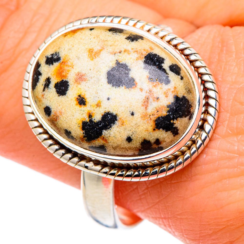 Dalmatian Jasper Rings handcrafted by Ana Silver Co - RING96817