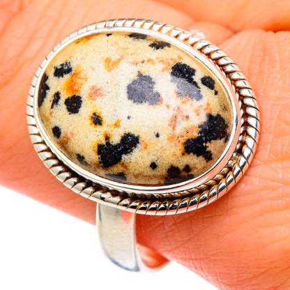 Dalmatian Jasper Rings handcrafted by Ana Silver Co - RING96817