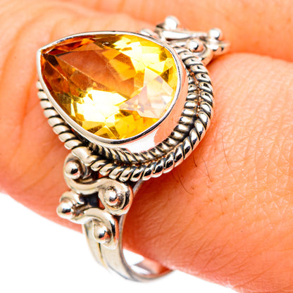 Citrine Rings handcrafted by Ana Silver Co - RING96819