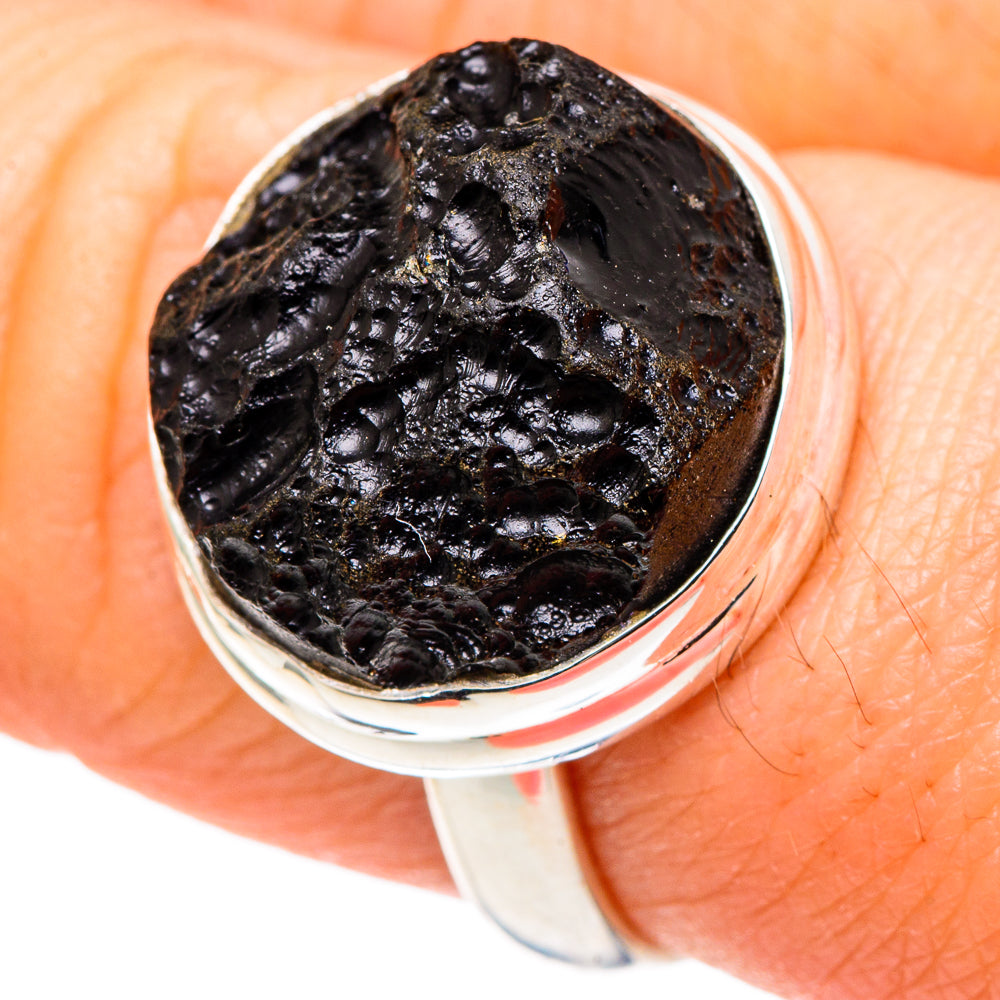 Tektite Rings handcrafted by Ana Silver Co - RING96833