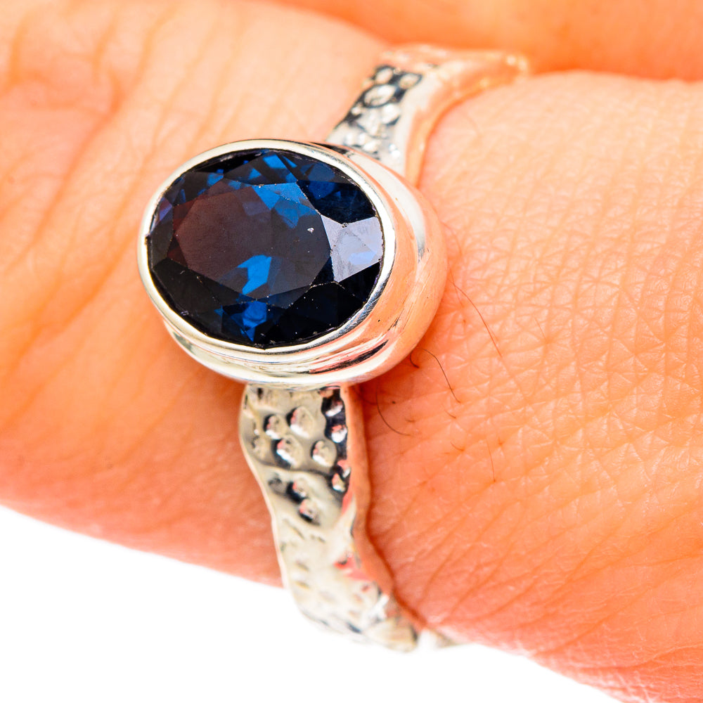 Blue Spinel Rings handcrafted by Ana Silver Co - RING96839