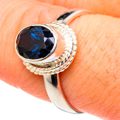 Blue Spinel Rings handcrafted by Ana Silver Co - RING96840
