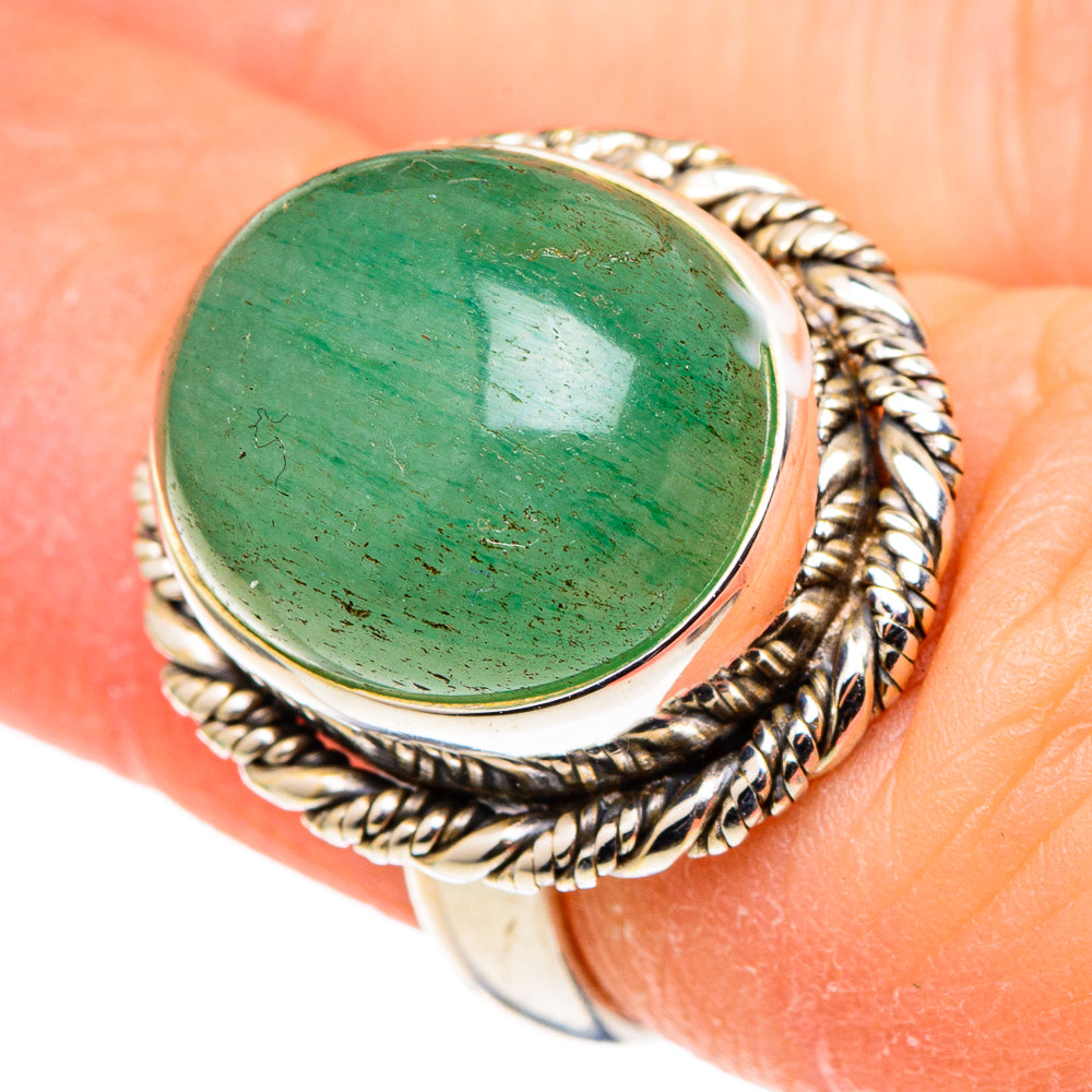 Green Aventurine Rings handcrafted by Ana Silver Co - RING96842