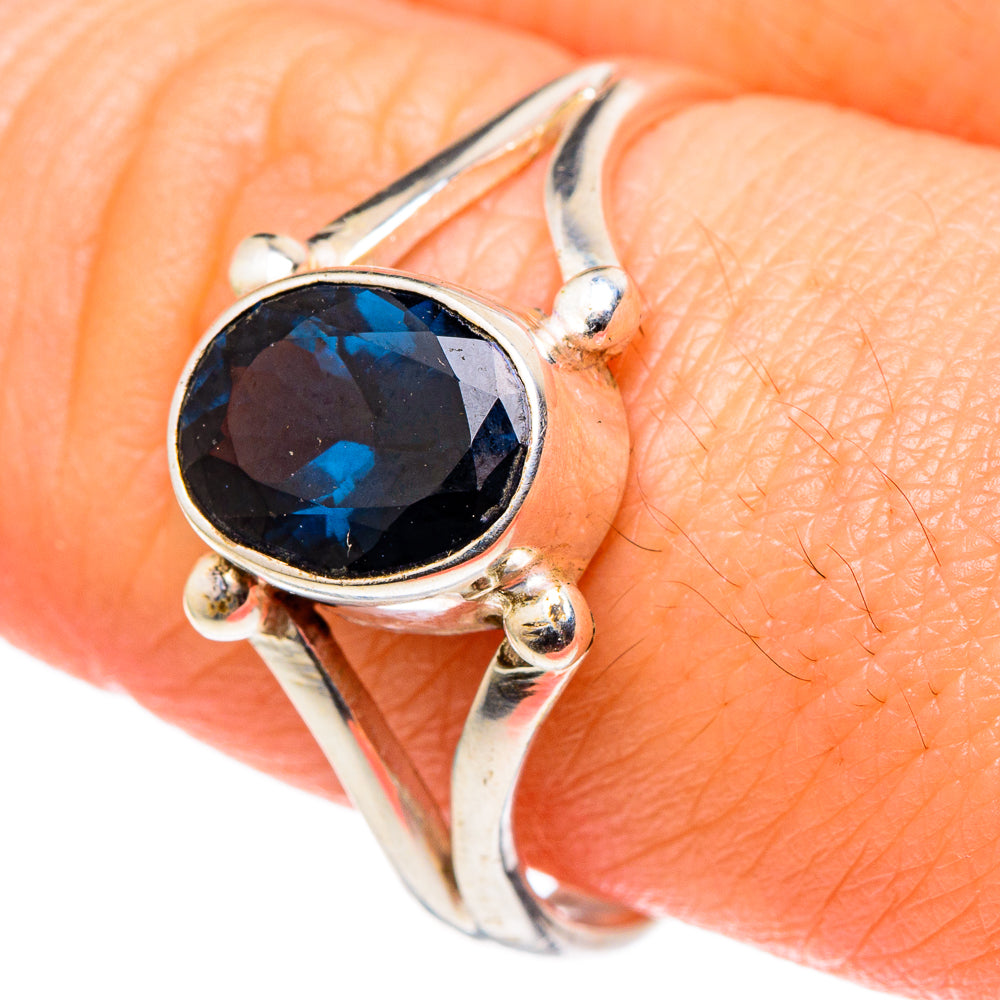 Blue Spinel Rings handcrafted by Ana Silver Co - RING96861