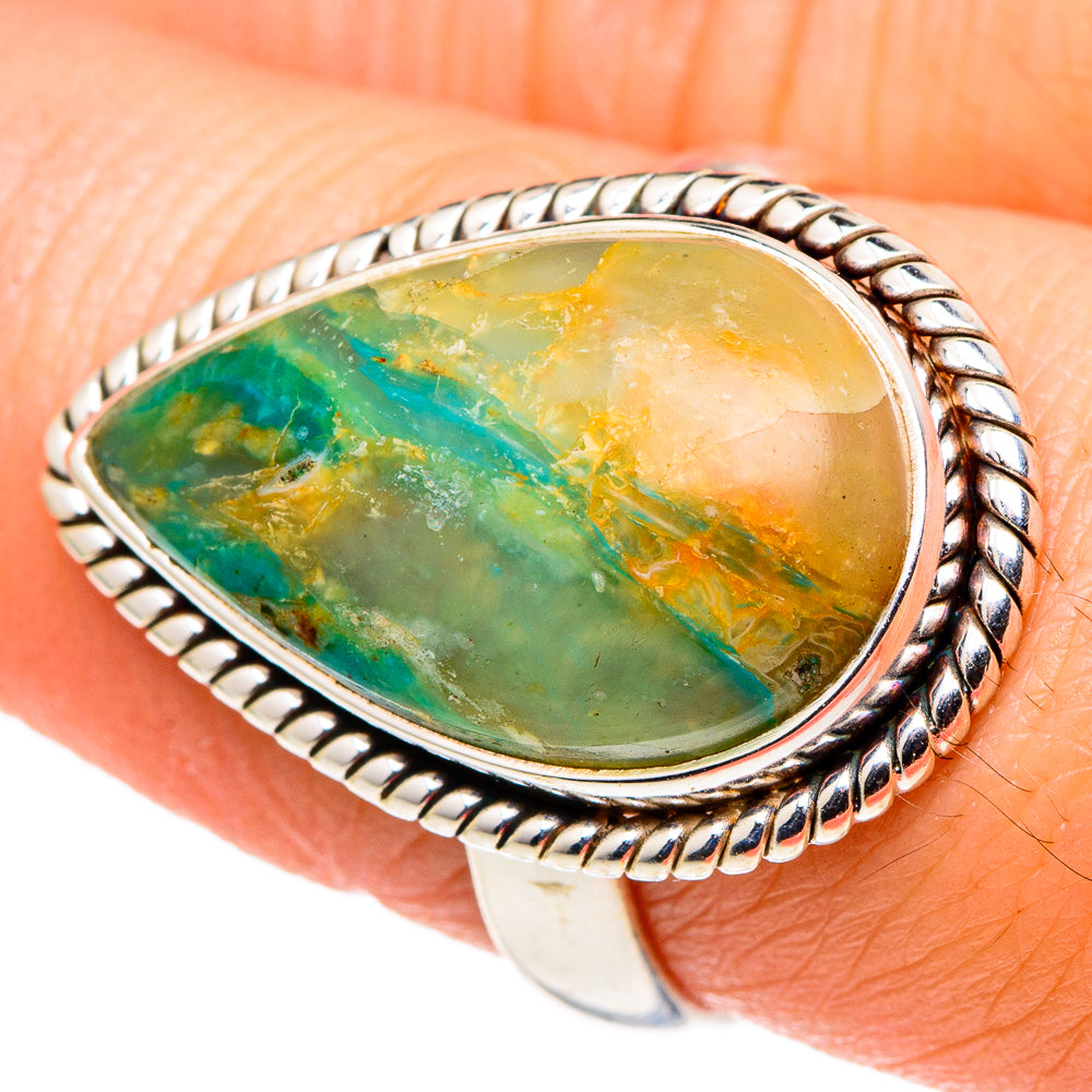 Peruvian Opal Rings handcrafted by Ana Silver Co - RING96865