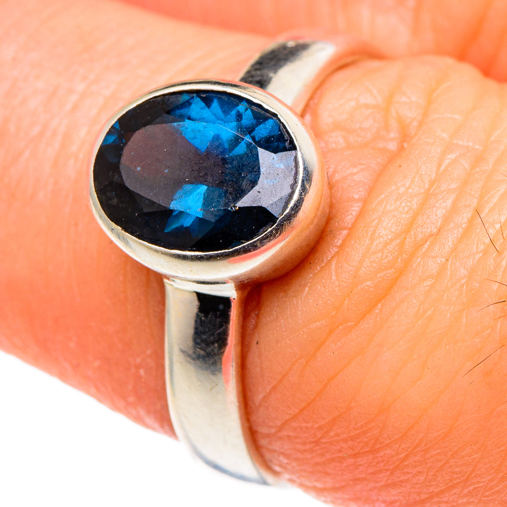 Blue Spinel Rings handcrafted by Ana Silver Co - RING96866