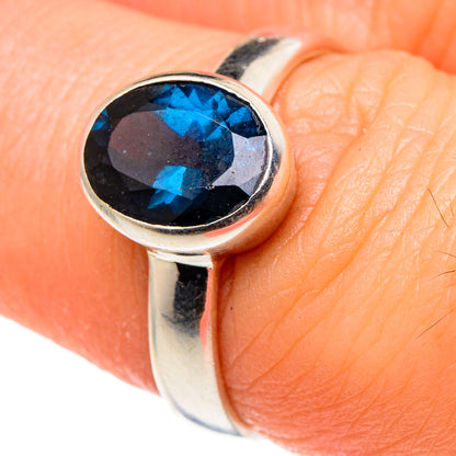 Blue Spinel Rings handcrafted by Ana Silver Co - RING96866