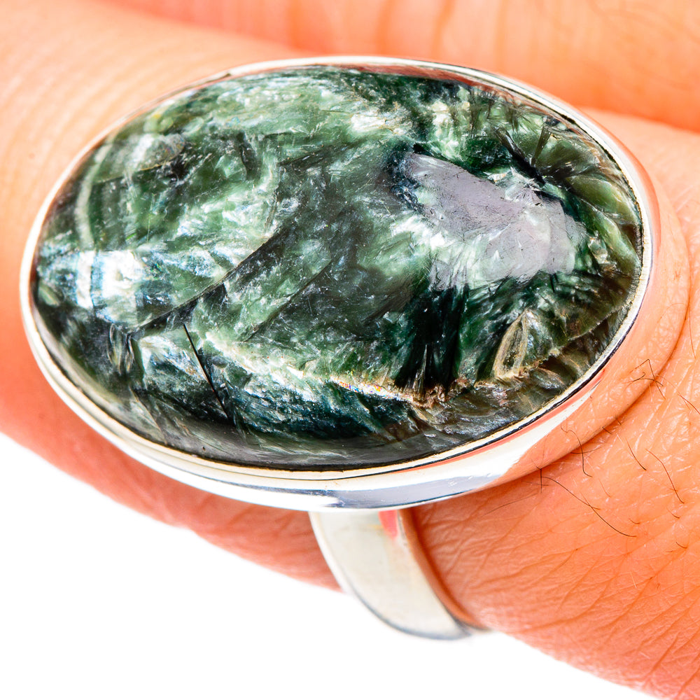 Seraphinite Rings handcrafted by Ana Silver Co - RING96867