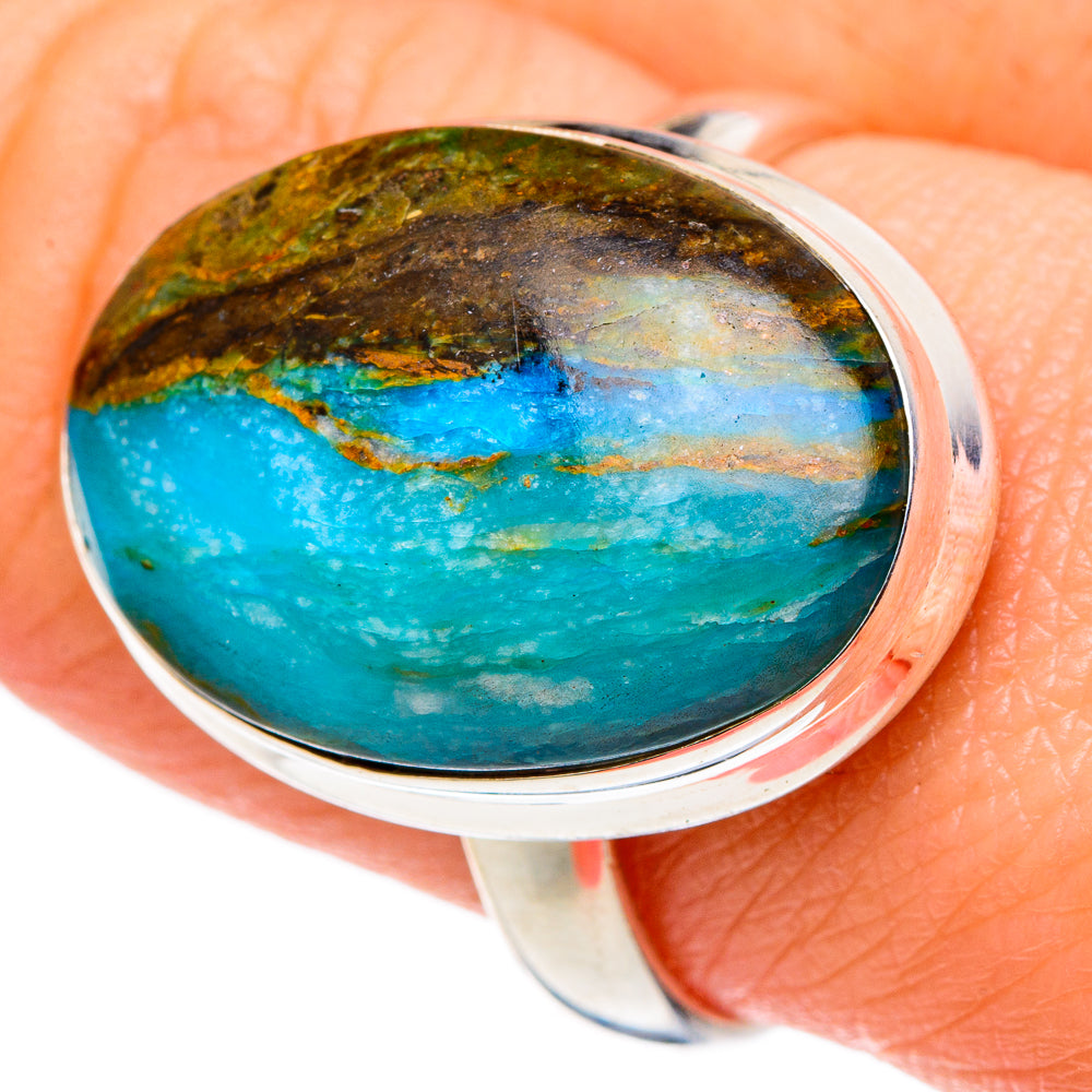 Peruvian Opal Rings handcrafted by Ana Silver Co - RING96885