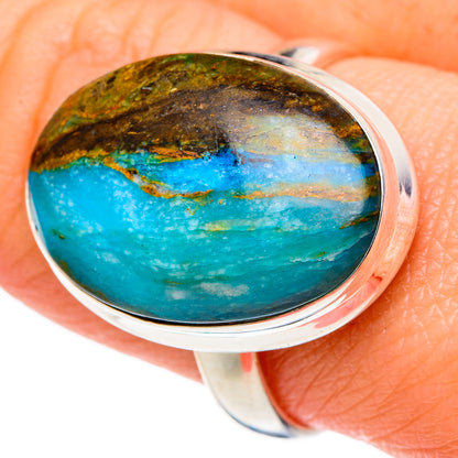 Peruvian Opal Rings handcrafted by Ana Silver Co - RING96885