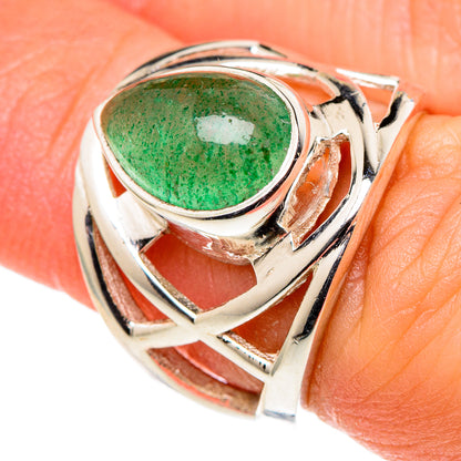 Green Aventurine Rings handcrafted by Ana Silver Co - RING96889