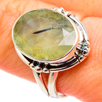 Prehnite Rings handcrafted by Ana Silver Co - RING96890