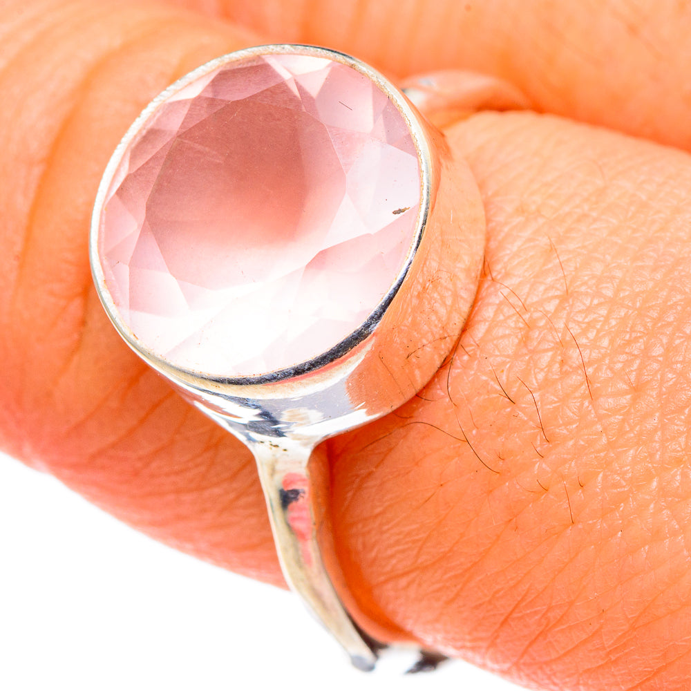 Rose Quartz Rings handcrafted by Ana Silver Co - RING96894
