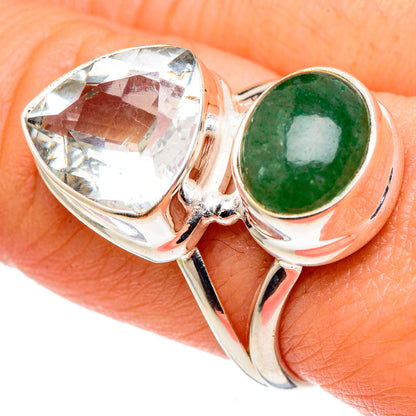 Green Amethyst Rings handcrafted by Ana Silver Co - RING96908