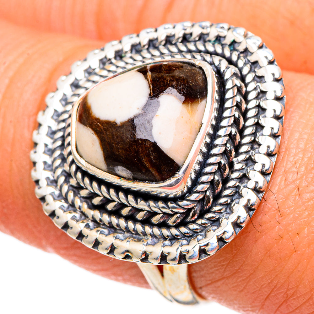 Peanut Wood Jasper Rings handcrafted by Ana Silver Co - RING96909