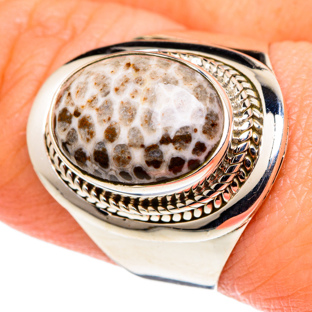 Stingray Coral Rings handcrafted by Ana Silver Co - RING96914