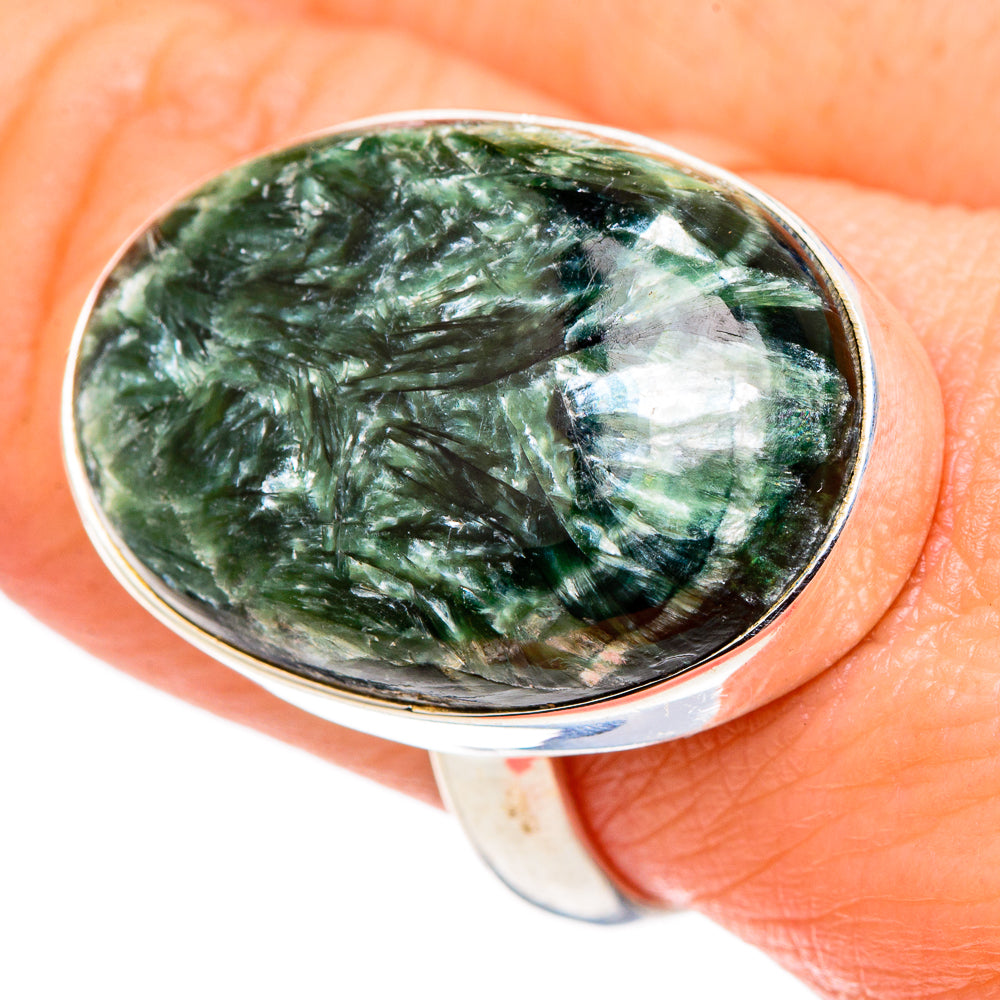 Seraphinite Rings handcrafted by Ana Silver Co - RING96929