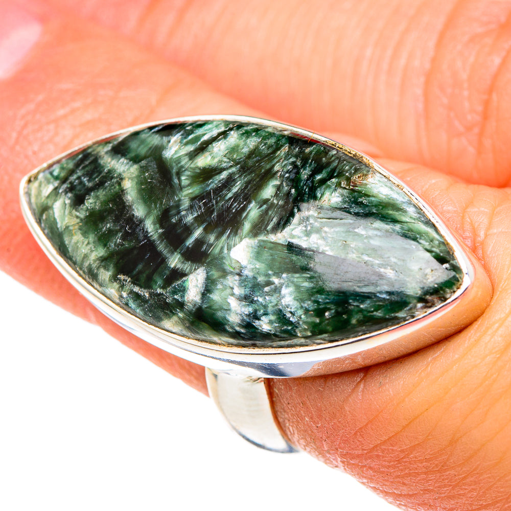 Seraphinite Rings handcrafted by Ana Silver Co - RING96931