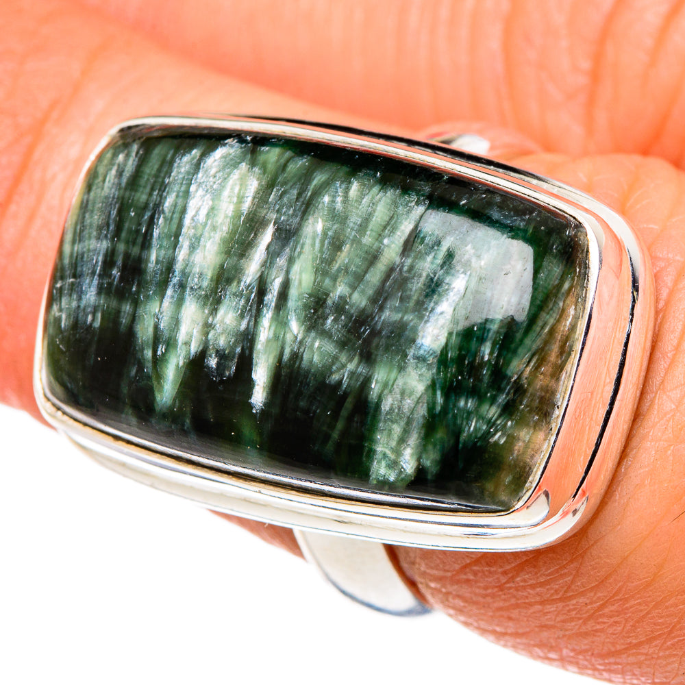 Seraphinite Rings handcrafted by Ana Silver Co - RING96934