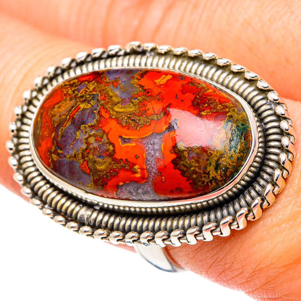 Moroccan Agate Rings handcrafted by Ana Silver Co - RING96936