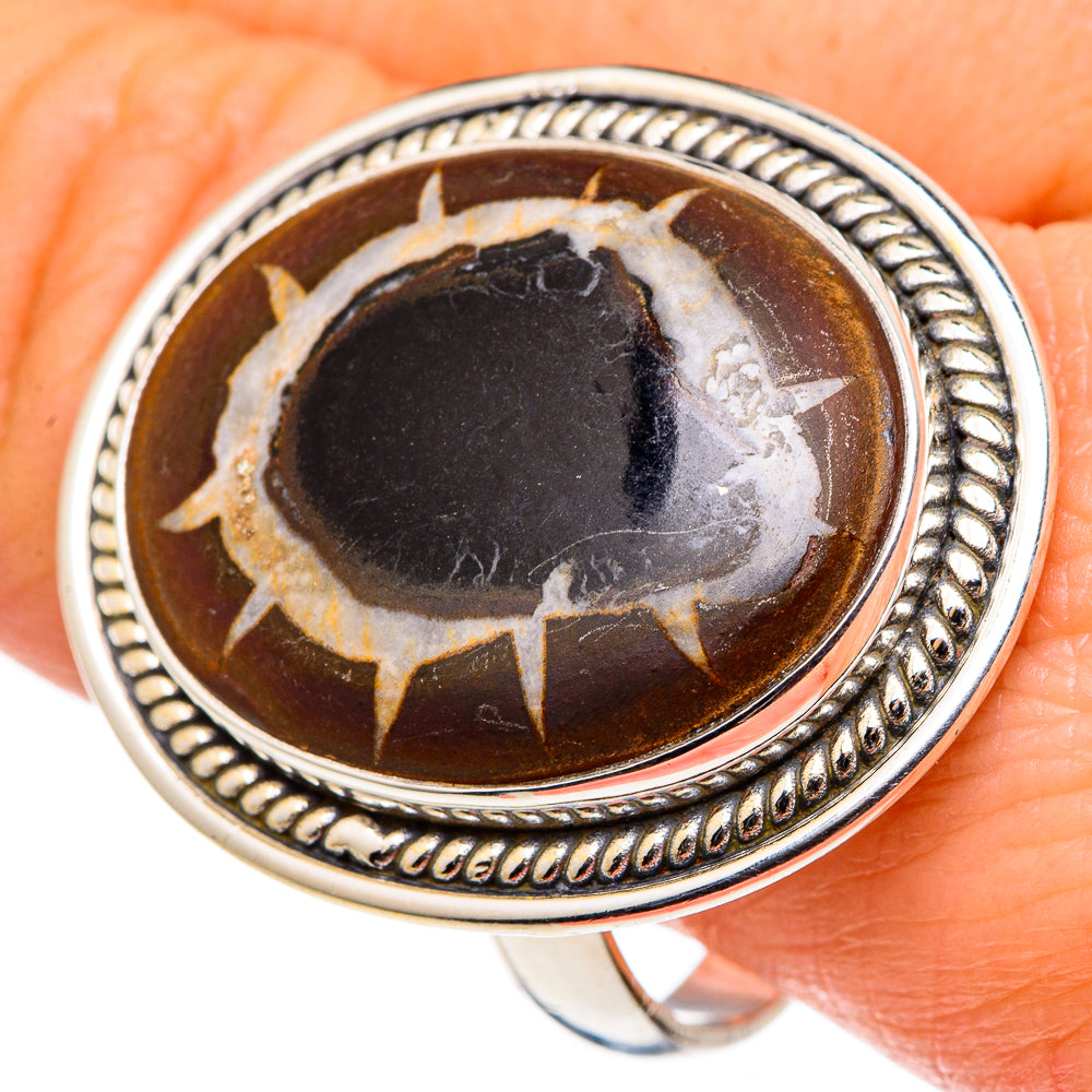 Septarian Geode Rings handcrafted by Ana Silver Co - RING96938