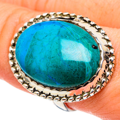 Chrysocolla Rings handcrafted by Ana Silver Co - RING96965