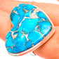 Blue Copper Composite Turquoise Rings handcrafted by Ana Silver Co - RING96969