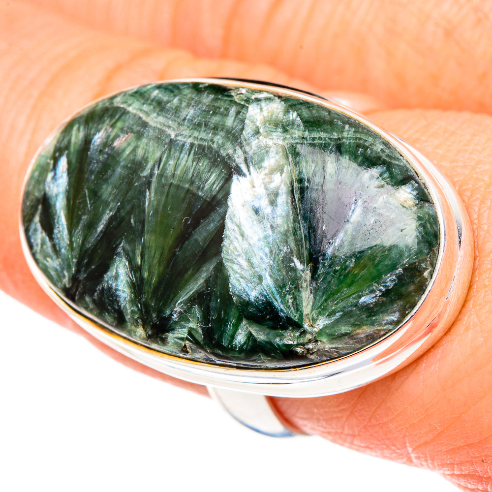 Seraphinite Rings handcrafted by Ana Silver Co - RING96971