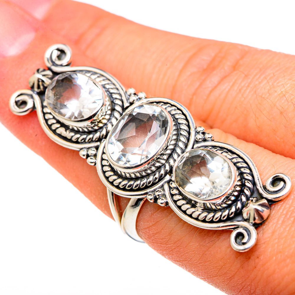 Green Amethyst Rings handcrafted by Ana Silver Co - RING96972