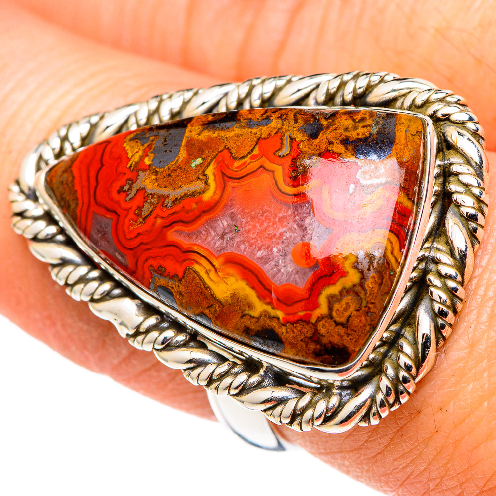 Moroccan Agate Rings handcrafted by Ana Silver Co - RING96976