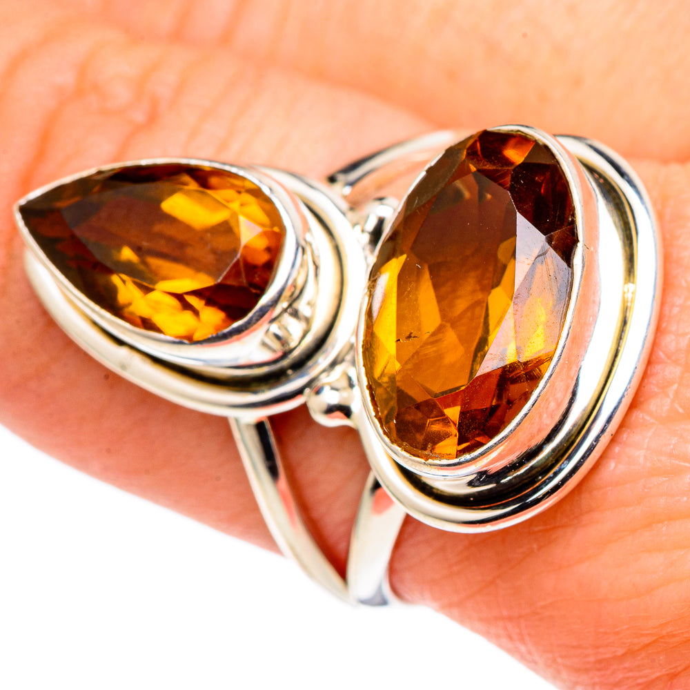 Mandarin Citrine Rings handcrafted by Ana Silver Co - RING96982