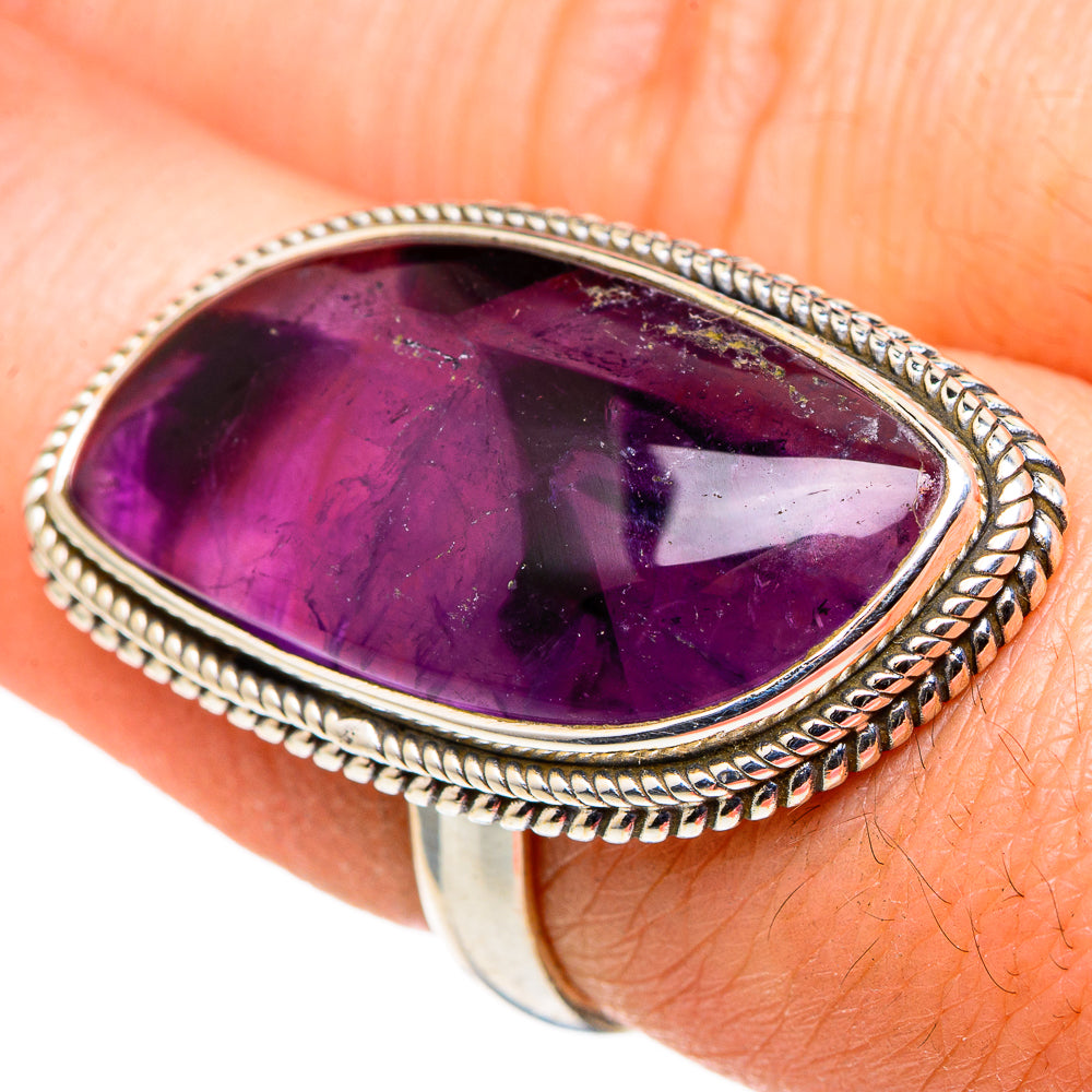Star Amethyst Rings handcrafted by Ana Silver Co - RING96989