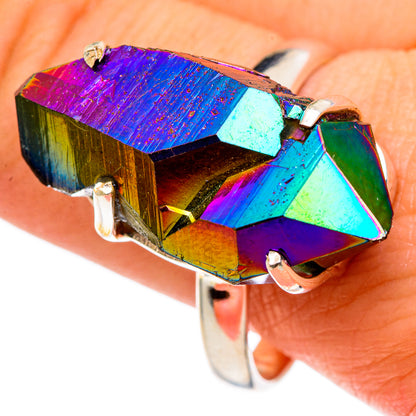 Titanium Sunshine Druzy Rings handcrafted by Ana Silver Co - RING96995