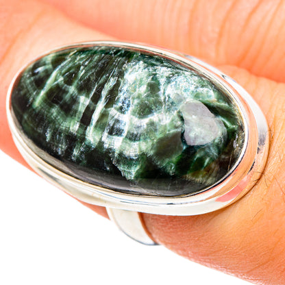 Seraphinite Rings handcrafted by Ana Silver Co - RING97001