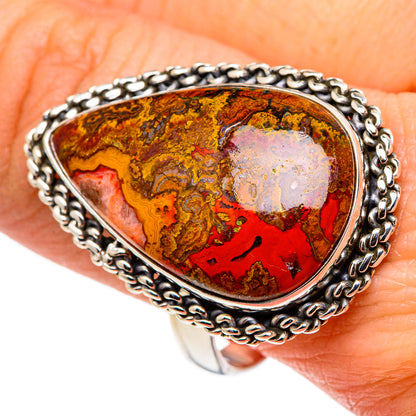 Moroccan Agate Rings handcrafted by Ana Silver Co - RING97007