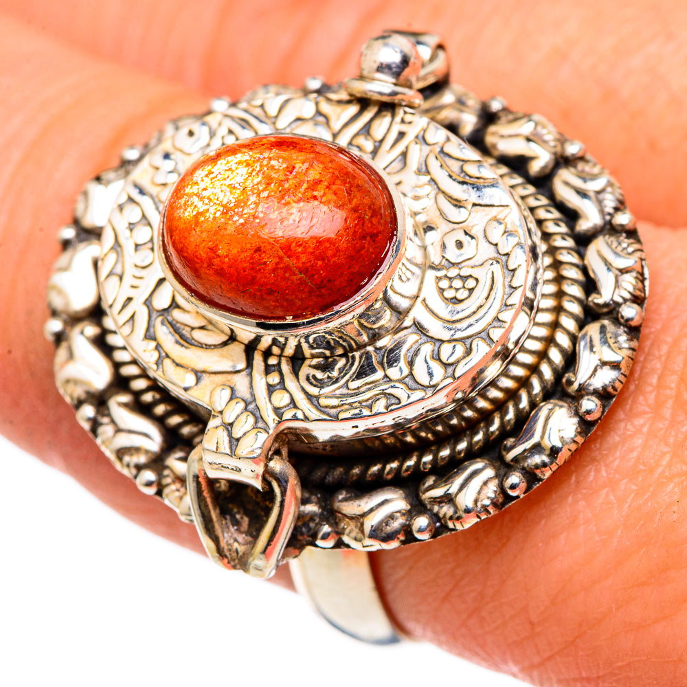 Sunstone Rings handcrafted by Ana Silver Co - RING97008